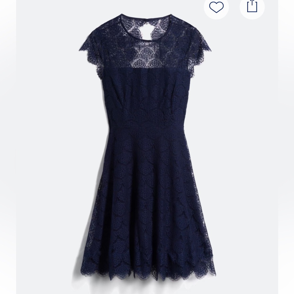 Kensie Dark Blue Lace Mini Dress